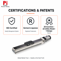 Actionneur linéaire à vis à billes Pi CNC, système de rail intégré haute rigidité, solution de mouvement industrielle pour l'automatisation industrielle