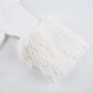 2022 New Arrival Women Christmas <strong>White</strong> Feather <strong>Fur</strong> Hooded Sexy Short Party Christmas Feather <strong>Dress</strong> - Product Image 6