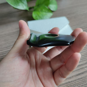 Outils de massage facial Gua Sha, outil de massage en pierre de Bian naturelle, pierre Gua Sha pour le corps avec peigne - Product Image 3