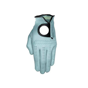 Logotipo de parche de goma de impresión personalizado profesional Color personalizado Cabretta cuero mano izquierda piel de oveja cuero genuino guante de Golf - Product Image 3