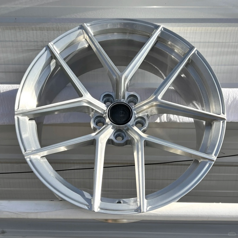 Silver 20in Rims SF-05021 LT3 Lightweight Custom Wheels Forged Wheels 20 Inch Brushed ...