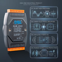 Module d'extension PLC DAM-4044 16 bits isolé Modbus RTU, module analogique IO 4AI 4AO RS485 pour l'acquisition de données et le contrôle des capteurs