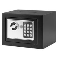 Caja Fuerte Moderna Weichi de Acero Ignífugo para el Hogar, Mini, con Cerradura Electrónica, Color Negro y Dorado, Hecha en China