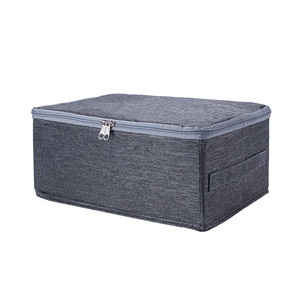 Large Capacity Portable Organizer Aluminum Frame PP Household <strong>Folding</strong> <strong>Storage</strong> <strong>Box</strong> Soft Cover Fabric Document Collator for - Product Image 5