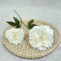 Centres de table de mariage, fausses pivoines, 2 têtes de pivoines en soie, fleurs artificielles en vrac pour la décoration de la maison et des événements