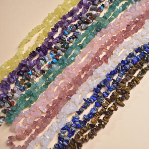 Pendentif en pierres précieuses naturelles irrégulières, perles en vrac de cristal, pierres de cristal avec trou pour la fabrication de bijoux - Product Image 2