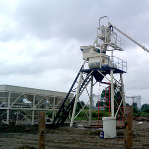 Planta de Concreto Totalmente Automática, Planta Mezcladora de Concreto Móvil, Mini, Pequeña, Lista para Usar, en Venta - Product Image 2