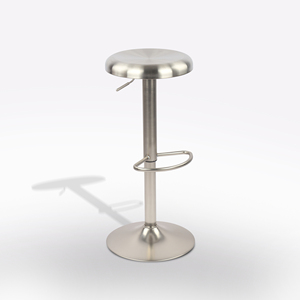 Tabouret réglable en acier inoxydable - Product Image 1