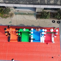 But de football gonflable pour l'entraînement au tir, avec cible de score et ballon, pour les garçons, idéal pour le jardin