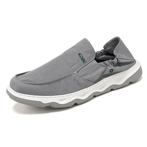 Zapatos de tela de seda helada de nueva temporada para hombre, calzado deportivo informal para adolescentes, con correas de moda, de una sola pieza, planos y fáciles de poner. - Product Image 5
