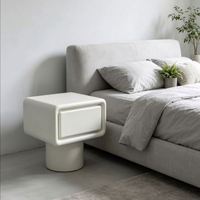 Meubles modernes en gros pour hôtels et appartements, table de chevet en bois à un seul tiroir, armoire de rangement de luxe