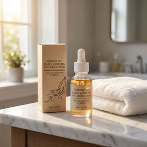 Suero Facial Alternativo al <span class=keywords><strong>Retinol</strong></span> Natural, con Ginseng Negro Fermentado, a Base de Plantas, Esencia Antienvejecimiento, Apto para Pieles Sensibles - Product Image 2