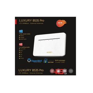 เราเตอร์ LUXURY B535 Pro ความเร็วสูง B535 4G LTE CPE พร้อมแบตเตอรี่ สำหรับใช้ในบ้าน/สำนักงาน รองรับซิม 4G  คลื่นความถี่ B1/2/3/4/5/7/8/12/17/28/66/38/40/41 - Product Image 1