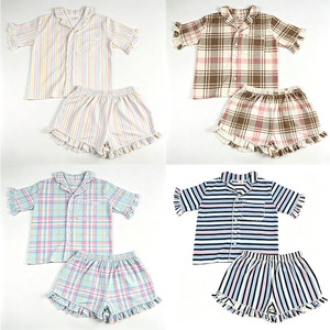 Ensemble de pyjamas personnalisés de haute qualité pour <span class=keywords><strong>maman</strong></span> et enfants, tenue assortie pour la famille printemps-été, ensembles <span class=keywords><strong>maman</strong></span> papa <span class=keywords><strong>bébé</strong></span> pour femmes et filles - Product Image 4