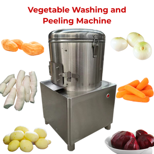 Máquina Peladora de Patatas Eléctrica Automática, Peladora de Verduras, Equipo de Lavado y Pelado de Yuca, Batata, Zanahoria y Remolacha - Product Image 1