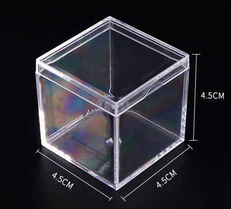 Clear-4.5X4.5X4.5cm