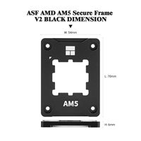 Support de processeur Thermalright ASF Black V2 AM5, cadre de fixation de sécurité, cadre de contact anti-flexion