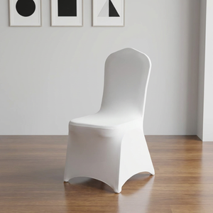 Fundas de Licra Elásticas para Sillas, Color Blanco, para Decoración de Banquetes y Bodas, Fabricante - Product Image 1