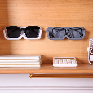 Wall Mounted Eyeglass <b>Storage</b> <b>Box</b> <b>Grey</b> Durable No Drilling Required For Sunglasses And Glasses Display Rack - Product Image 3