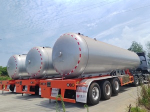Meilleure vente Semi-remorque de transport de réservoir GPL à 3 essieux Semi-remorque de transport de propane de réservoirs GPL 50000L - Product Image 2
