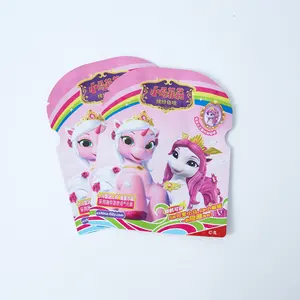 Wholesale Printing Custom Design Logo Stand Up Zipper Toy Bricks Packaging Plastic Bags 3 Side Seal Bag For Toy Packing
