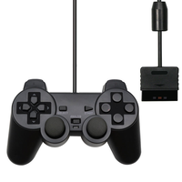Controlador de Juego con Cable Colorido para PS2 y PC con Vibración - Consola de Juegos Pprt