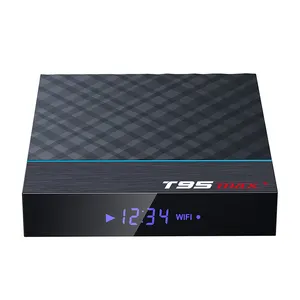 T95 MAX + アンドロイドテレビボックスS905x3 tvボックスT95最大プラスAndroid 9.0 1920 × 1080 hd 4Kビデオ