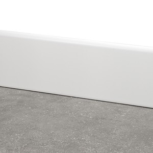 Satin White Ceramic Skirting 12x60 Cm 8 Mm Thickness Irregular Edges For Wall Base Trim - Product Image 6