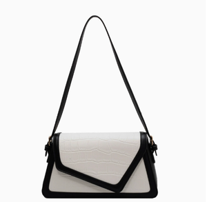 Fashion women's PU handbag custom shoulder <b>bag</b> design with <b>underarm</b> zipper saddle <b>bag</b> - Product Image 2