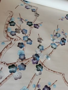 <span class=keywords><strong>Papier</strong></span> <span class=keywords><strong>peint</strong></span> en soie <span class=keywords><strong>multicolore</strong></span>, tapisserie avec fleurs brodées à la main, m - Product Image 5