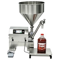 Machine de remplissage automatique de sauces de 30 kg avec pompe rotative à lobes, remplisseuse de pâtes à haute viscosité pour miel, confiture, beurre de cacahuète