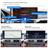 Autoradio Android 15.8 "Ultra Narrow pour BMW Série 5 F10 F11 F01 2010-2016 Wireless CarPlay Android Auto GPS Navigation Linux