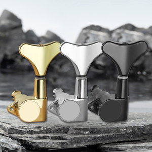 Clavijas de Afinación de Guitarra de Latón Dorado, 2L 2R, Tipo Perilla Pulida y Duradera para Guitarra Acústica - Product Image 2