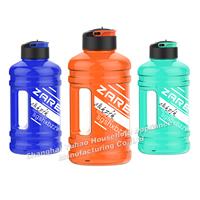 Bouteille d'eau de sport grande capacité sans BPA, anti-fuite, avec poignée et bec rabattable pour la salle de sport et l'extérieur