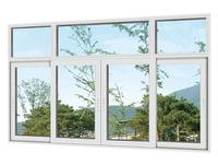 Fenêtre coulissante horizontale moderne en alliage d'aluminium à 4 panneaux avec verre trempé antivol, prix usine Chine, pièce de rechange