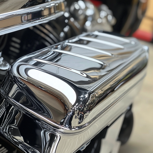 Custom OEM Billet 10 Gauge bilanciere coperchio superiore cromato, servizio di lavorazione CNC per moto e Automotive - Product Image 4