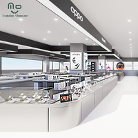 2025 vitrine murale de fente de meubles de magasin de téléphonie mobile pour le magasin d'accessoires de téléphone portable