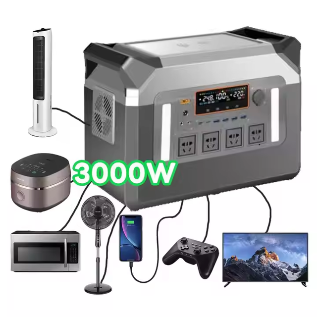 Portable Power Station 5000W 3000W 1500W 600W Solar Generator Versatile 300W Generator with High Power Output