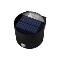 Applique murale solaire LED étanche entièrement chargée avec capteur de fonctionnement 800 fois corps de lampe en aluminium pour jardin et clôture