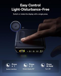 Cargador USB C de 140W, 4 Puertos, Carga Rápida para Múltiples Dispositivos, Pantalla Inteligente Táctil, Tecnología GaN - Product Image 6