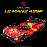 EIKEE/BLZ 1:8 Nuevo Coche Deportivo RC de Alta Velocidad, Serie MOC, Bloques de Construcción para Armar, Juguetes DIY para Niños, Regalos para Niños, Sets de Bloques de Construcción