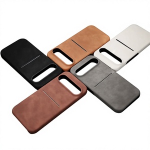 Wallet Card Slot Holder Sheepskin Leather Back Case for Google Pixel 10 9 Pro XL 10 9 8 Pro 8a Card Slot Matte <b>Protector</b> <b>Cover</b> - Product Image 1