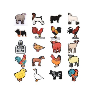 Breloques pour <span class=keywords><strong>sabots</strong></span> en forme d'animaux de la ferme, breloques coq pour la décoration des <span class=keywords><strong>sabots</strong></span>, breloques pour <span class=keywords><strong>sabots</strong></span> en cadeau - Product Image 1