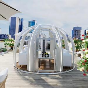 Casa de burbujas de estrella transparente de 2-7m, casa de cúpula de PC de 360 grados de policarbonato prefabricada de una sola capa personalizable - Product Image 1