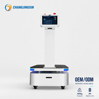 Robot AMR EF80 300KG pour la manutention marchandises-personnes, levage d'étagères en entrepôt, SLAM 5cm, Changjingxin, OEM disponible, batterie 40Ah, fonctionnement 24/7