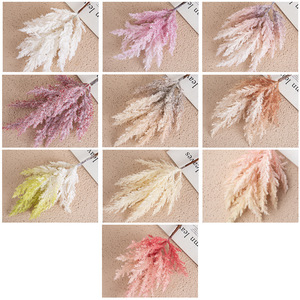 Ramo de Pampas Artificiales Luoxinfu, PVC, Goma Suave, Decoración de Interiores, Manualidades para Bodas, Estilo INS, Ramo de Mano - Product Image 3