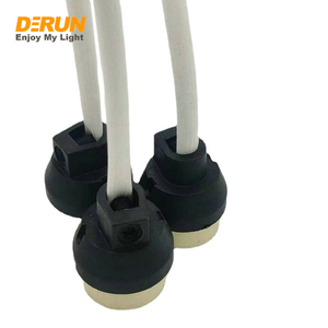 Portalámparas <span class=keywords><strong>GU10</strong></span> de Cerámica de Buena Calidad con Cubierta Negra y Funda Protectora para Cable, ACC-HOLDER - Product Image 2