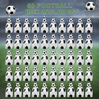 Boîte cadeau pour joueur de football, cadeau pour fête d'anniversaire d'enfants, emballage sur le thème du football pour garçons, décoration d'événement sportif, 24 cm
