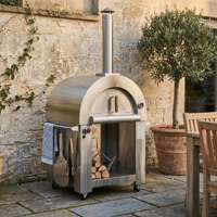Four à pizza extérieur modulaire en acier inoxydable, à bois/gaz, avec briques réfractaires BTU, idéal pour cuisine de jardin – Vente chaude