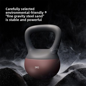 Kettlebell silencieux antidérapant en PVC souple, rempli <span class=keywords><strong>de</strong></span> sable, pour femmes, entraînement à domicile, levage des fessiers, perte <span class=keywords><strong>de</strong></span> graisse, équipement <span class=keywords><strong>de</strong></span> fitness pour la force - Product Image 5